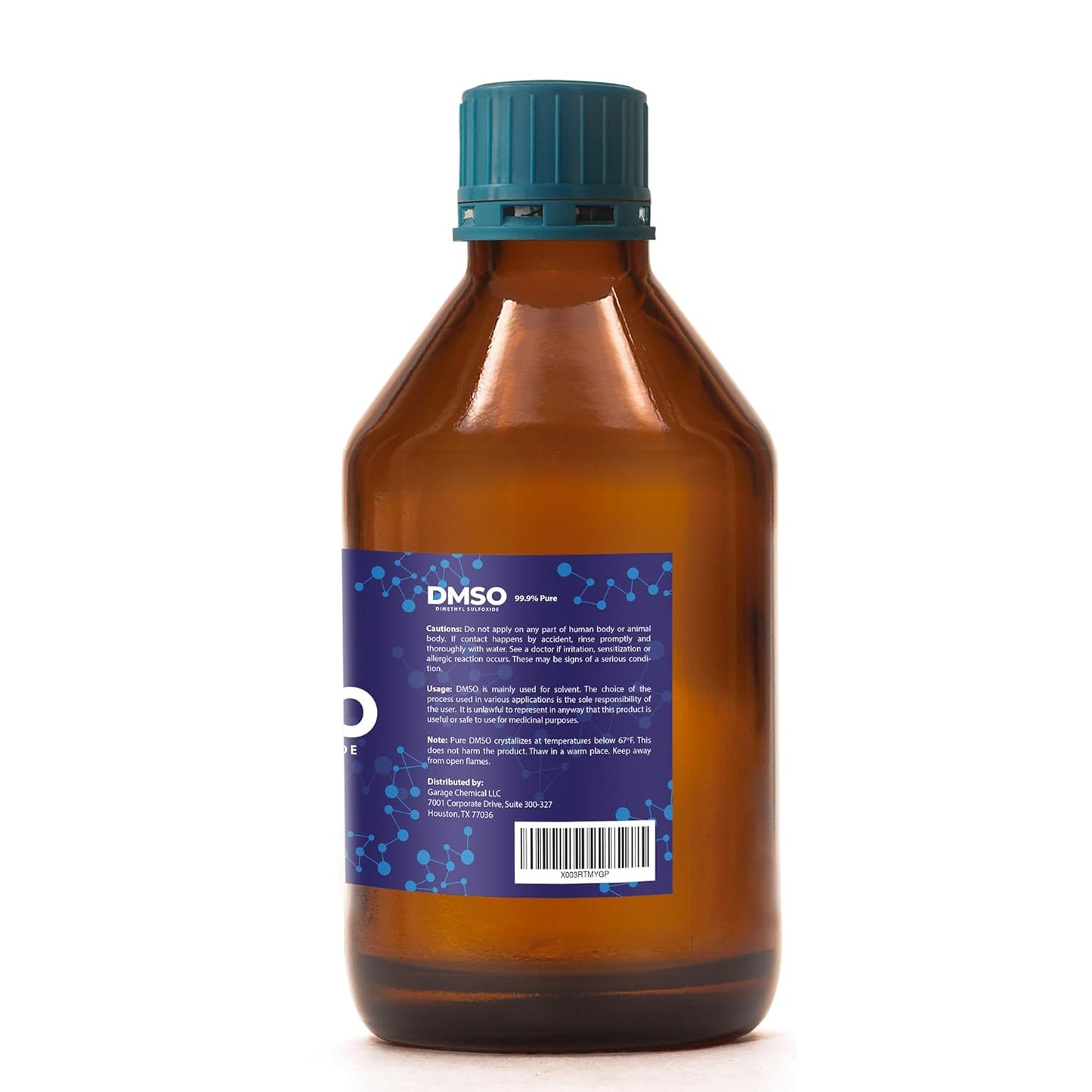Pure DMSO in a Glass Bottle, Pure Liquid Dimethyl Sulfoxide 16.9 OZ, Non-Diluted, Low Odor