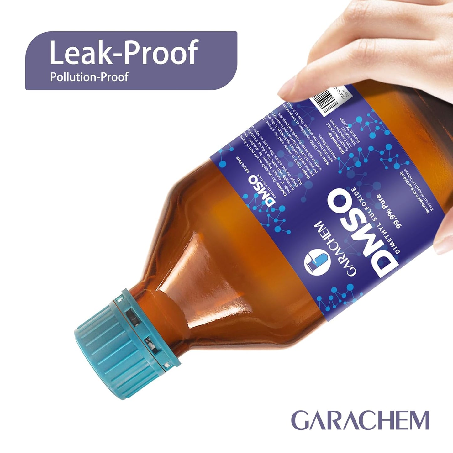 Pure DMSO in a Glass Bottle, Pure Liquid Dimethyl Sulfoxide 8 OZ, Non-Diluted, Low Odor