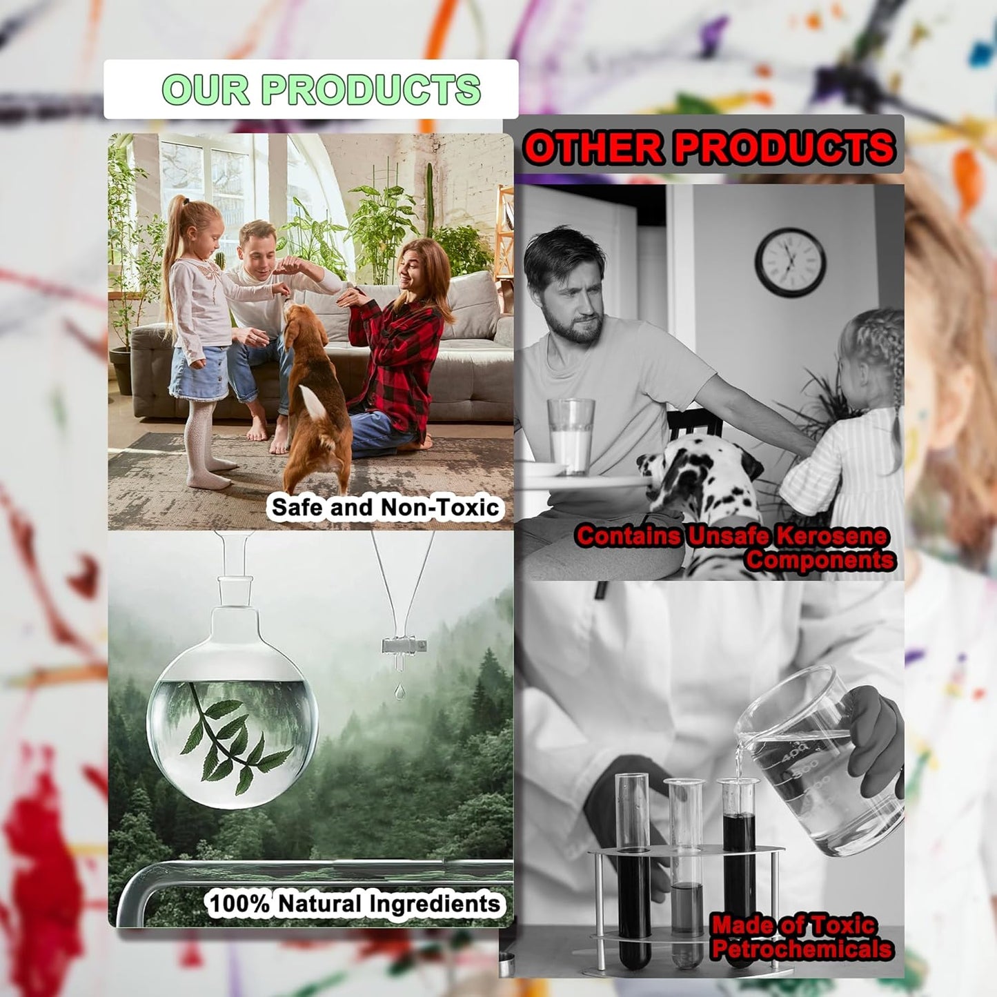 Natural Adhesive Remover, Organic Sticker Remover Made with Soybean Oil and Lemonene, Surface Safe Glue Remover Safely Removes Labels Decals Residue Tape Chewing Gum Grease Tar Crayon